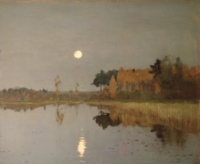 A lua do crepúsculo, 1899 de Isaak Ilyich Levitan