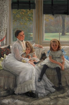 Retrato da Sra. Catherine Smith Gill e Dois de seus Filhos de James Jacques Joseph Tissot