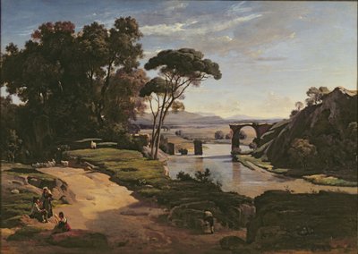 A ponte em Narni, c.1826-27 de Jean Baptiste Camille Corot