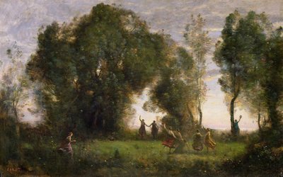 A dança das ninfas de Jean Baptiste Camille Corot