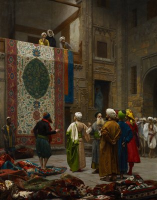 O comerciante de tapetes de Jean Leon Gerome