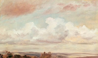 Nuvens Cumulus sobre uma paisagem, 1822 de John Constable