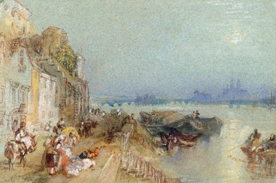 Andernach, 1817 (wc com caneta e tinta preta em papel woven) de Joseph Mallord William Turner