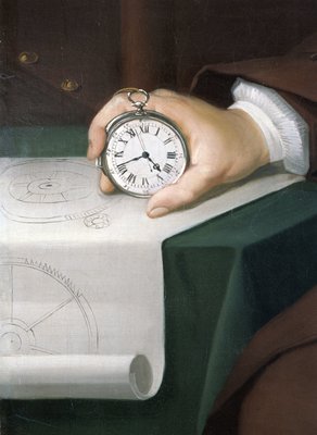 John Harrison com o seu cron metro marinho c 1767
