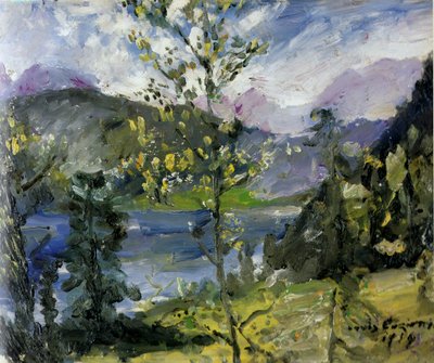 Outubro de neve em Walchensee de Lovis Corinth