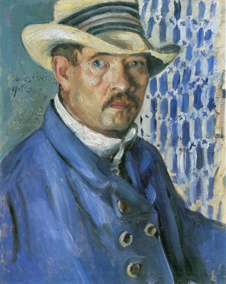 Auto-retrato com chapéu Panamá de Lovis Corinth