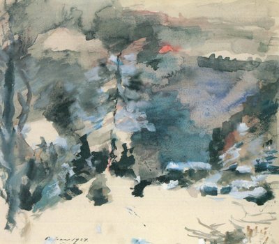Walchensee no inverno de Lovis Corinth