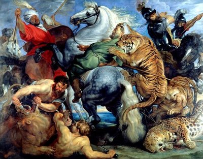 Caça ao Tigre e Leão de Peter Paul Rubens