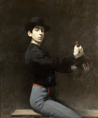 Auto-retrato de Ramon Casas i Carbo