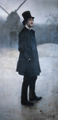 O boêmio, poeta de Montmartre de Ramon Casas i Carbo