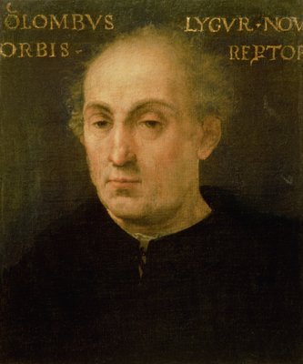 Retrato de Cristóvão Colombo (1451-1506) de Spanish School