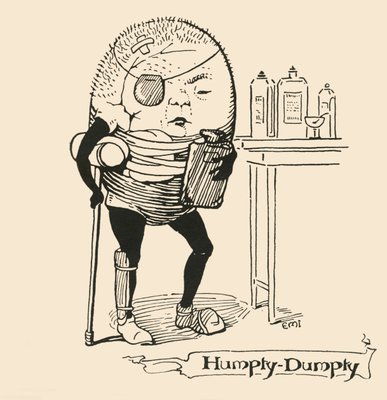Humpty-Dumpty, 1928. | Unbekannt | Impressão de arte