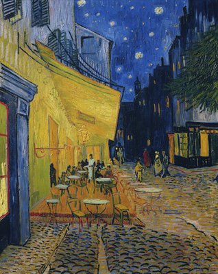 Cafe Terrace, Forum Square, Arles, 1888 de Vincent van Gogh