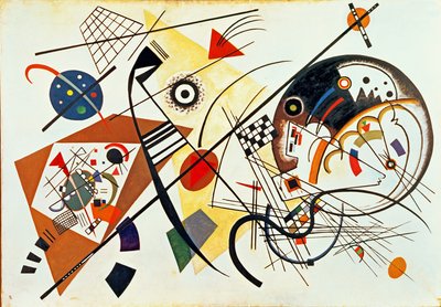 Linhas de interseção, 1923 de Wassily Kandinsky