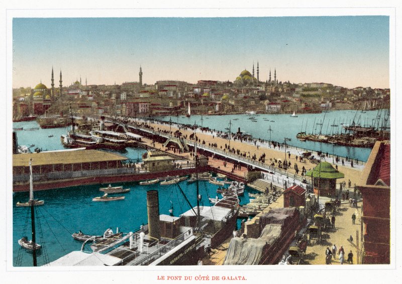 A ponte da costa de Galata (foto colorida) de European Photographer