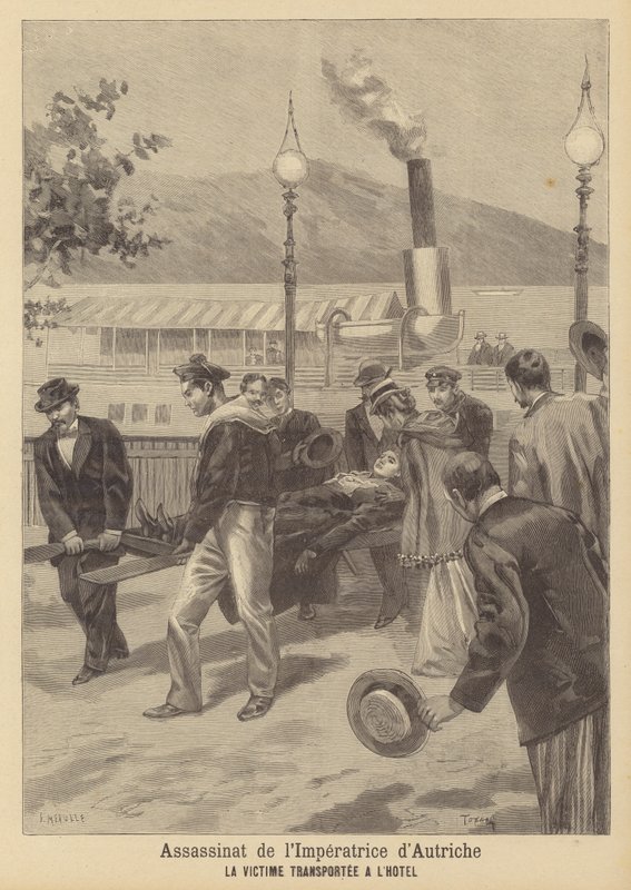 Assassinato da Imperatriz Elisabeth da Áustria de French School