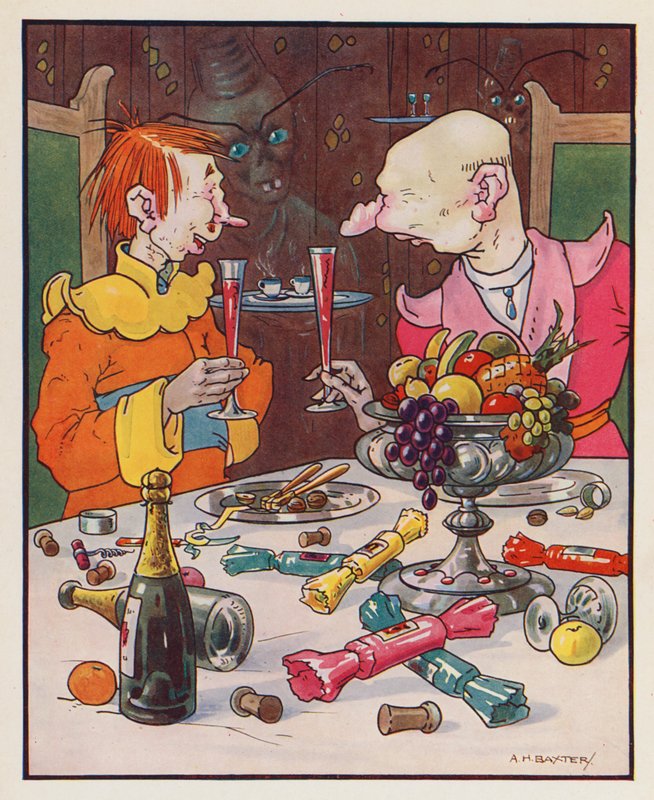 Ilustração para "As Viagens de Gulliver" de Jonathan Swift (litografia a cores) de (after) American School