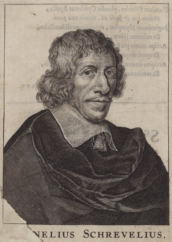 Cornelis Shrevel, médico e estudioso holandês (gravura) de (after) Dutch School