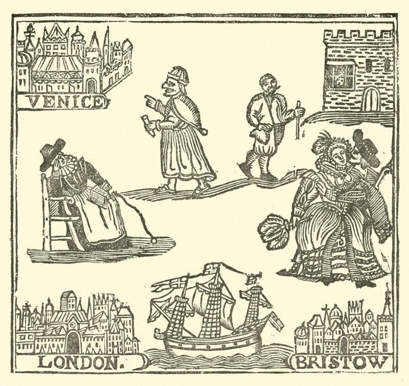 Ilustração para As Baladas Roxburghe (xilogravura) de (after) English School