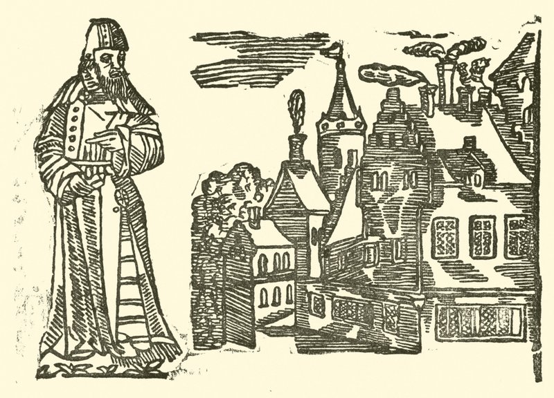 Ilustração para As Baladas Roxburghe (xilogravura) de (after) English School