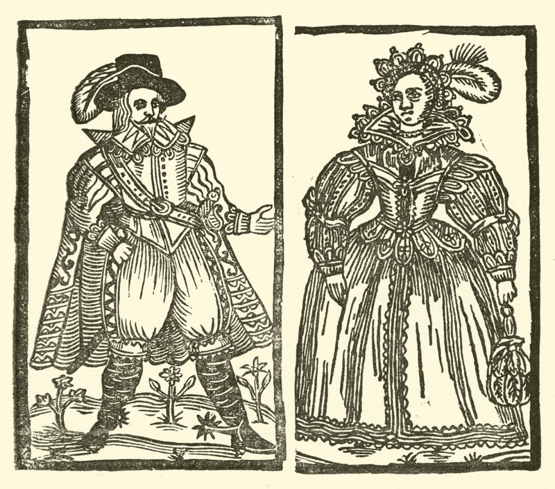 Ilustração para As Baladas Roxburghe (xilogravura) de (after) English School