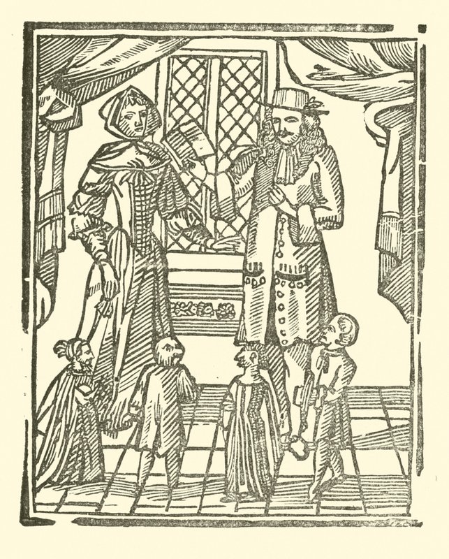 Ilustração para As Baladas Roxburghe (xilogravura) de (after) English School