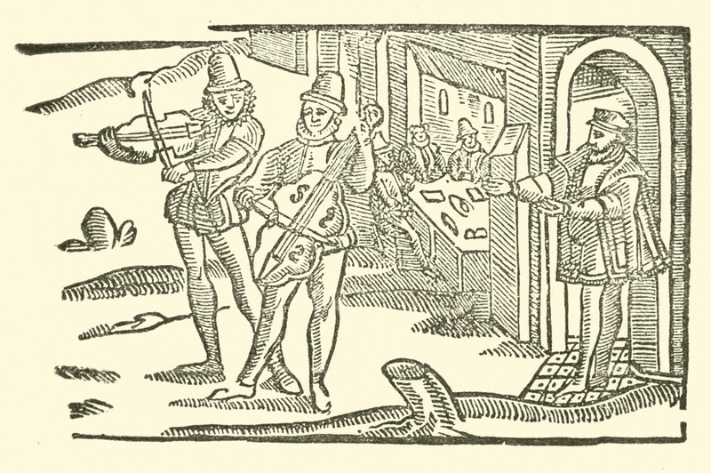 Ilustração para As Baladas Roxburghe (xilogravura) de (after) English School
