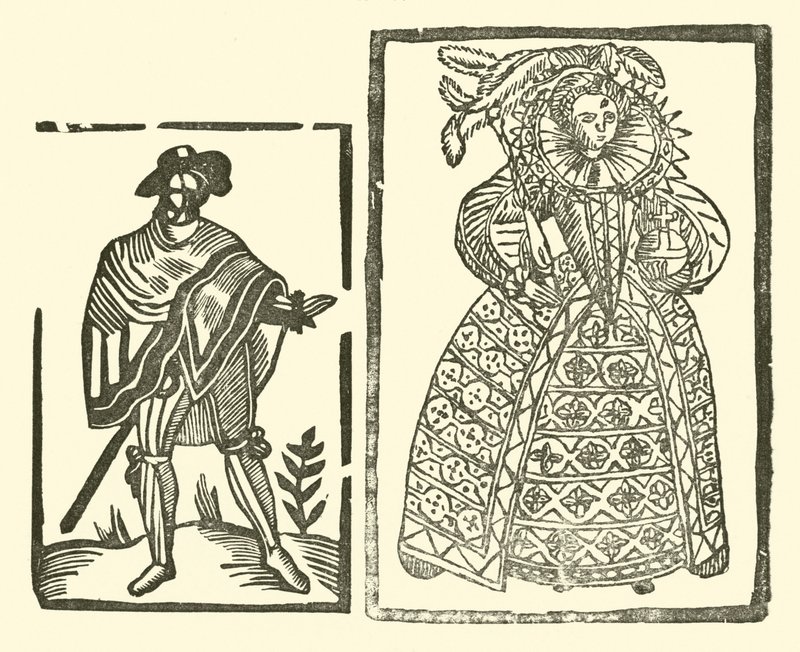 Ilustração para As Baladas Roxburghe (xilogravura) de (after) English School
