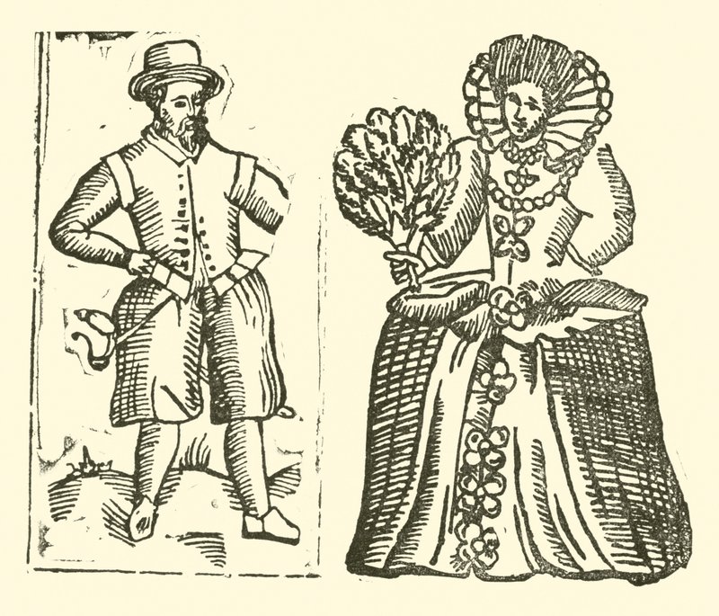 Ilustração para As Baladas Roxburghe (xilogravura) de (after) English School