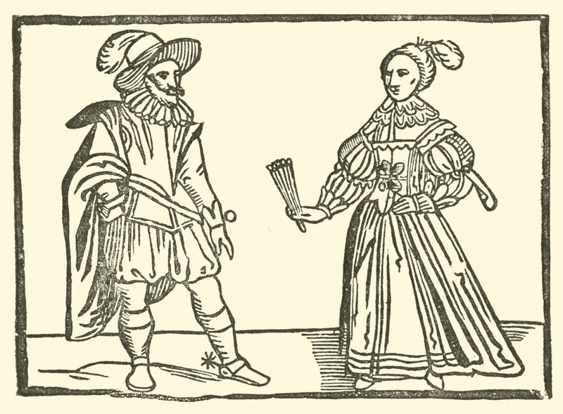 Ilustração para As Baladas Roxburghe (xilogravura) de (after) English School