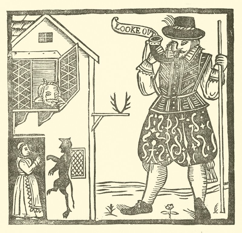 Ilustração para As Baladas Roxburghe (xilogravura) de (after) English School