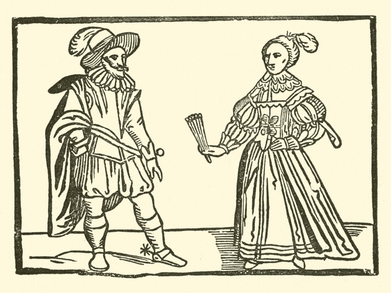 Ilustração para As Baladas Roxburghe (xilogravura) de (after) English School