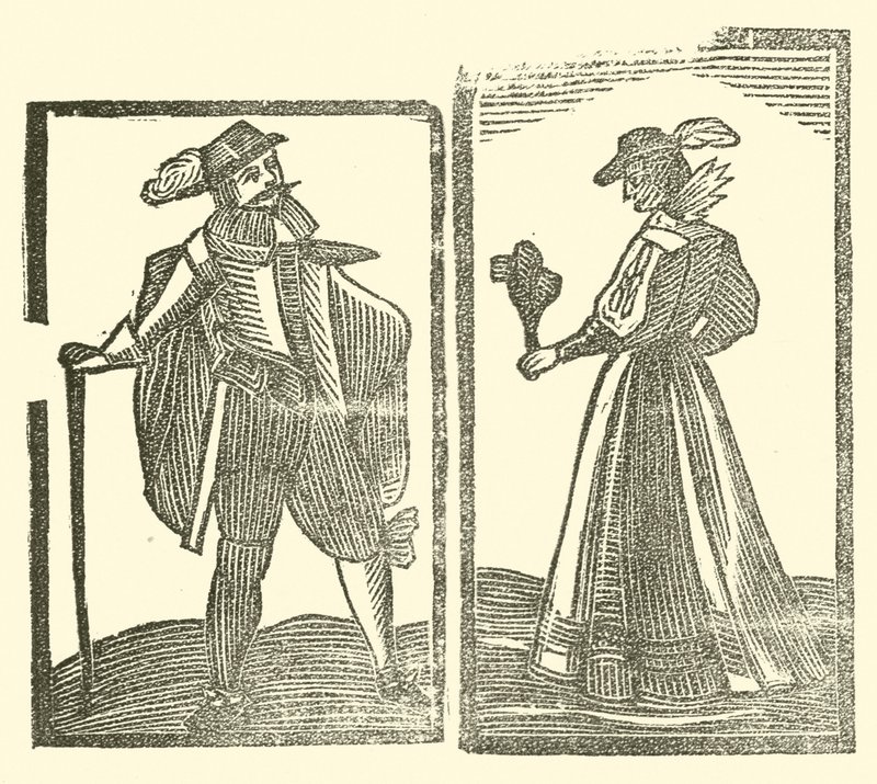 Ilustração para As Baladas Roxburghe (xilogravura) de (after) English School