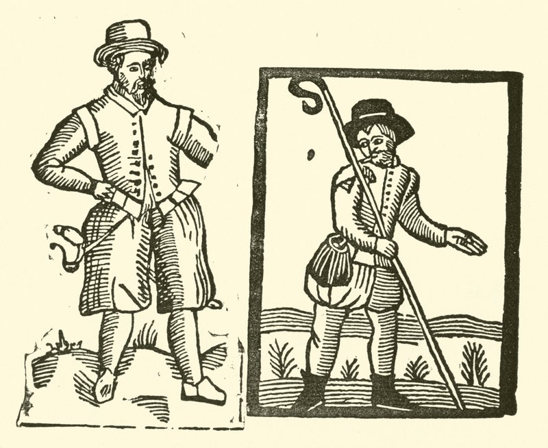 Ilustração para As Baladas Roxburghe (xilogravura) de (after) English School