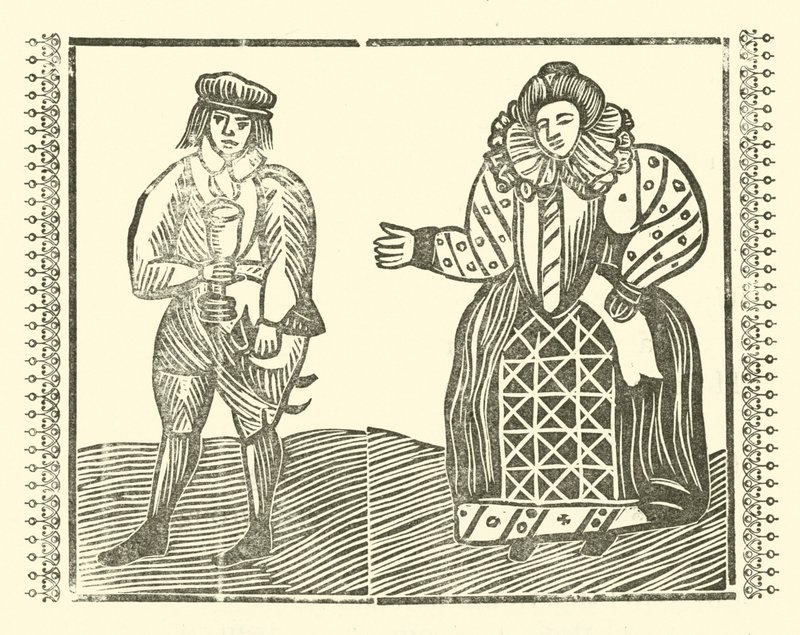 Ilustração para As Baladas Roxburghe (xilogravura) de (after) English School