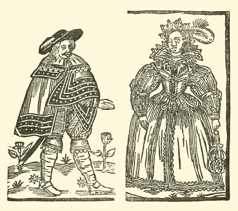 Ilustração para As Baladas Roxburghe (xilogravura) de (after) English School