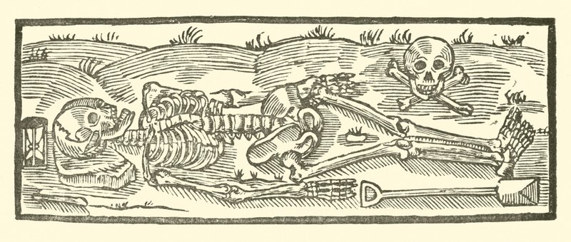 Ilustração para As Baladas Roxburghe (xilogravura) de (after) English School