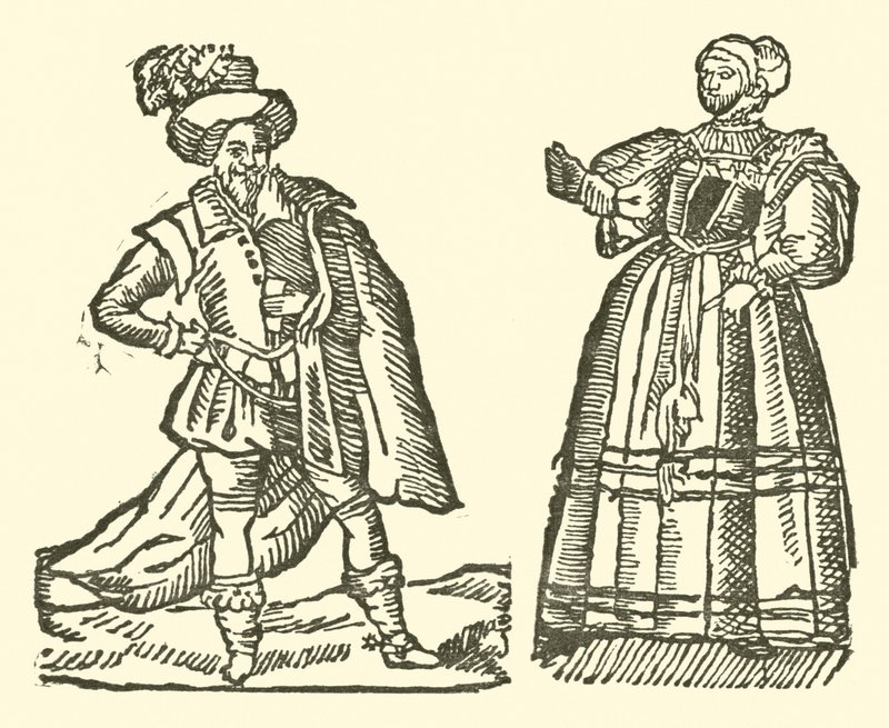Ilustração para As Baladas Roxburghe (xilogravura) de (after) English School