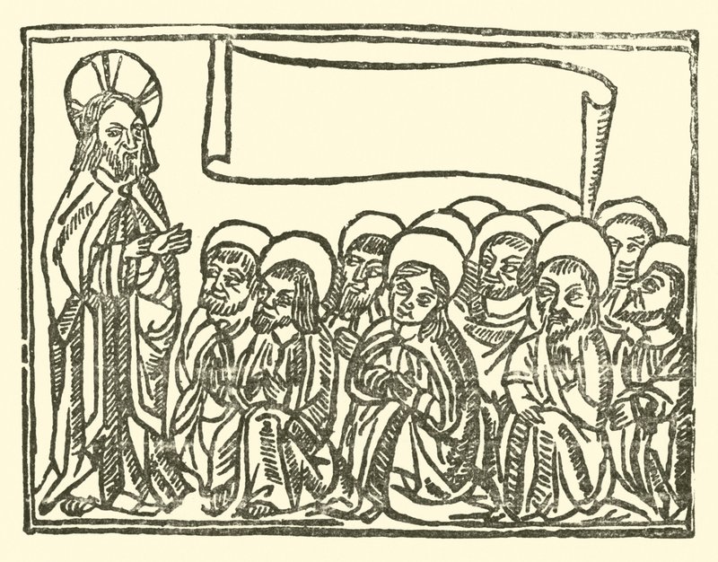 Ilustração para As Baladas Roxburghe (xilogravura) de (after) English School