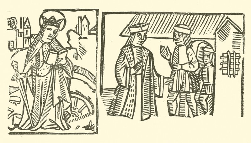 Ilustração para As Baladas Roxburghe (xilogravura) de (after) English School