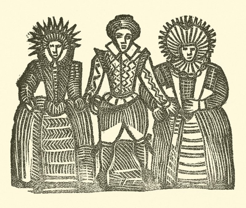 Ilustração para As Baladas Roxburghe (xilogravura) de (after) English School