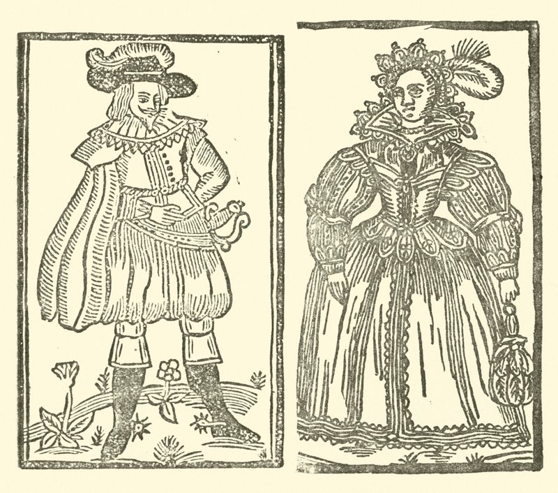Ilustração para As Baladas Roxburghe (xilogravura) de (after) English School