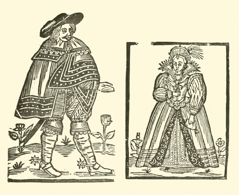 Ilustração para As Baladas Roxburghe (xilogravura) de (after) English School