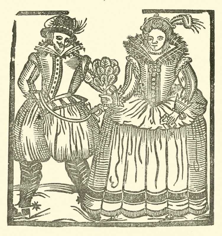 Ilustração para As Baladas Roxburghe (xilogravura) de (after) English School