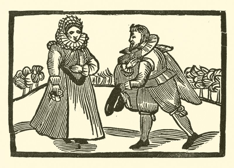Ilustração para As Baladas Roxburghe (xilogravura) de (after) English School