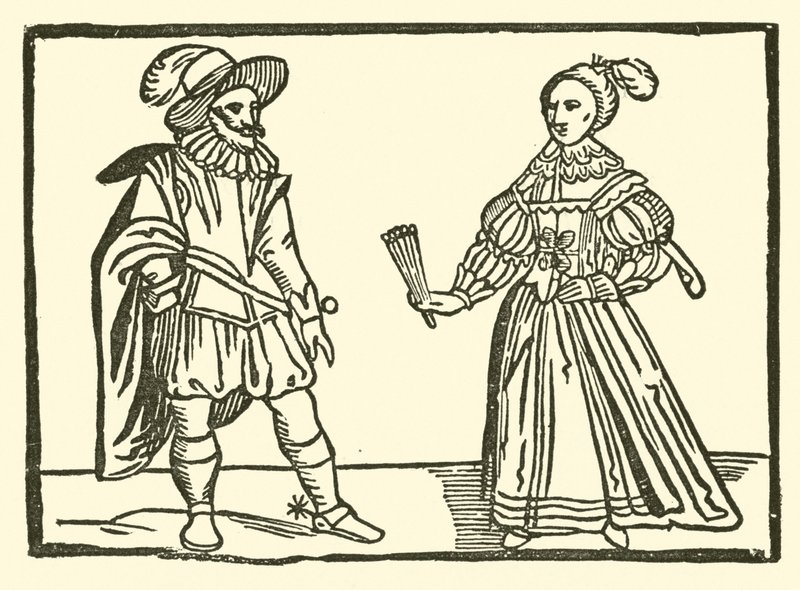 Ilustração para As Baladas Roxburghe (xilogravura) de (after) English School