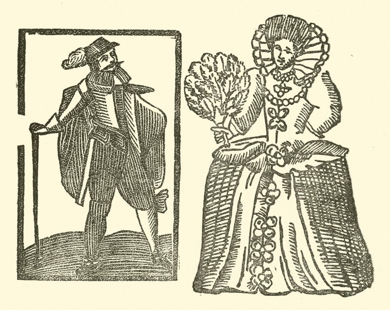 Ilustração para As Baladas Roxburghe (xilogravura) de (after) English School