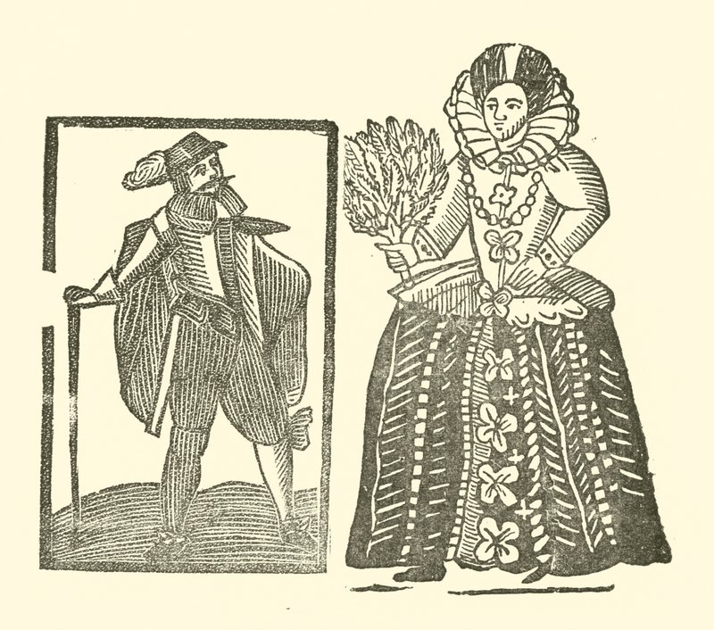 Ilustração para As Baladas Roxburghe (xilogravura) de (after) English School