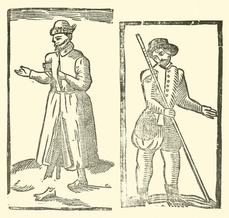 Ilustração para As Baladas Roxburghe (xilogravura) de (after) English School