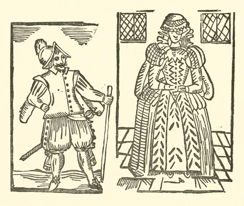Ilustração para As Baladas Roxburghe (xilogravura) de (after) English School